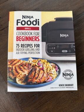 Ninja Foodi Grill Cookbook - White, Yellow, Red & Blue Cover